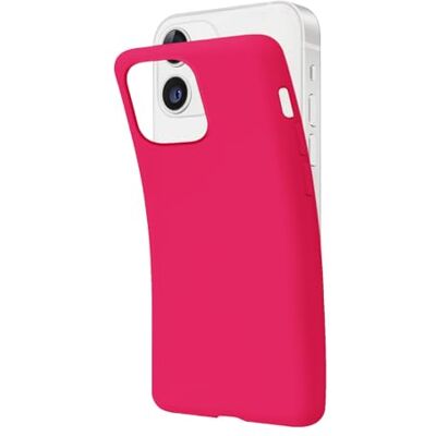 SBS Beschermhoes voor iPhone 12/12 Pro, roze Peony Pantone 214 C, zacht, flexibel, krasbestendig, dun en comfortabel in je zak, compatibel met draadloos opladen SBS Beschermhoes voor iPhone 12/12 Pro, roze Peony Pantone 214 C, zacht, flexibel, krasbestendig, dun en comfortabel in je zak, compatibel met draadloos opladen