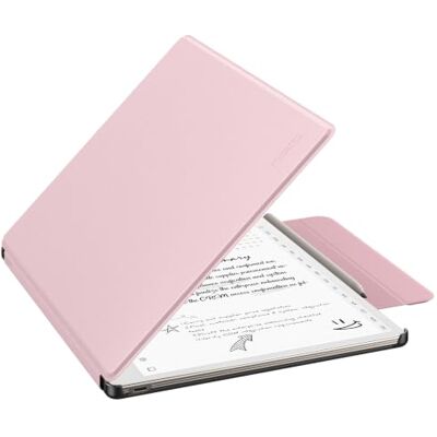 MoKo Hoesje voor reMarkable Paper Pure 26 cm 2026 met penhouder, roze Slanke beschermende harde foliohoes met veilige penhouder, automatische wake-up en slaapfunctie MoKo Hoesje voor reMarkable Paper Pure 26 cm 2026 met penhouder, roze Slanke beschermende harde foliohoes met veilige penhouder, automatische wake-up en slaapfunctie