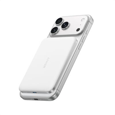 Anker Nano Qi2 gecertificeerde externe batterij, 15 W, magnetisch, ultradun, 5000 mAh, snel, ergonomisch en MagSafe-compatibel, alleen voor iPhone 17 Pro Max/16/15/14/13/12 Anker Nano Qi2 gecertificeerde externe batterij, 15 W, magnetisch, ultradun, 5000 mAh, snel, ergonomisch en MagSafe-compatibel, alleen voor iPhone 17 Pro Max/16/15/14/13/12
