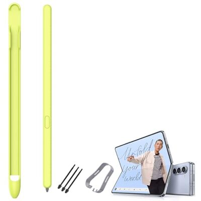 BAILI Slim S Pen Reservepen compatibel met Galaxy Z Fold6 zonder Bluetooth, 4096 drukniveau stylus + S-Pen sleuf, stylus voor Fold5/Fold4/Fold3, groen BAILI Slim S Pen Reservepen compatibel met Galaxy Z Fold6 zonder Bluetooth, 4096 drukniveau stylus + S-Pen sleuf, stylus voor Fold5/Fold4/Fold3, groen