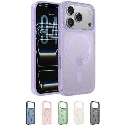Belkin SheerForce Grip Beschermhoes voor iPhone 17 Pro, compatibel met MagSafe, slank design, bescherming met antislip, magnetische en schokbestendige groeven, paars Belkin SheerForce Grip Beschermhoes voor iPhone 17 Pro, compatibel met MagSafe, slank design, bescherming met antislip, magnetische en schokbestendige groeven, paars