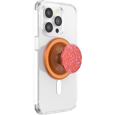 PopSockets : PopGrip Round voor MagSafe – adapterring voor MagSafe inbegrepen – houder en handgreep voor smartphone en hoesjes met verwisselbare top – aluminium clay speckle PopSockets : PopGrip Round voor MagSafe – adapterring voor MagSafe inbegrepen – houder en handgreep voor smartphone en hoesjes met verwisselbare top – aluminium clay speckle