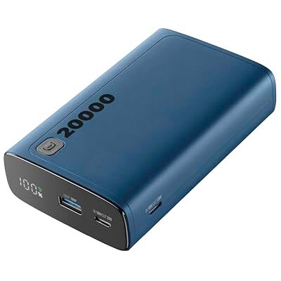 Cellular Line Elite 20000 Draagbare oplader Capaciteit 20.000 mAh +144 uur extra opladen 1 x USB OUTPUT: 18W Adaptive Technology 2x USB-C Ingang: 18W/Output: 20W PD - Cellular Line Elite 20000 Draagbare oplader Capaciteit 20.000 mAh +144 uur extra opladen 1 x USB OUTPUT: 18W Adaptive Technology 2x USB-C Ingang: 18W/Output: 20W PD -