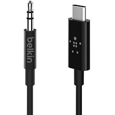 Belkin Audio-kabel, 3,5 mm, USB-C zwart Belkin Audio-kabel, 3,5 mm, USB-C zwart