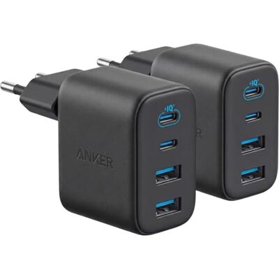 Anker Zolo Wandadapter met 4 poorten met uitgang 50 W Max, 2 USB-C-poorten en 2 USB-A-poorten, compact en stabiel, voor iPhone 17/16, MacBook, iPad, Pixel, Galaxy en meer (kabel niet inbegrepen) Anker Zolo Wandadapter met 4 poorten met uitgang 50 W Max, 2 USB-C-poorten en 2 USB-A-poorten, compact en stabiel, voor iPhone 17/16, MacBook, iPad, Pixel, Galaxy en meer (kabel niet inbegrepen)