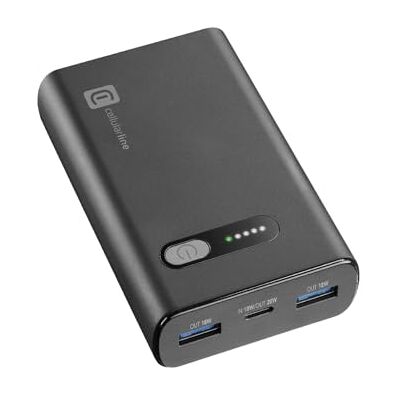 Cellular Line Fast PD 10000 Draagbare snellader Power Delivery 10.000 mAh -+72 uur oplaadtijd USB-C poort: 18W/OUTPUT: 20W PD 2 USB-poorten: OUTPUT: 18W Zwart Cellular Line Fast PD 10000 Draagbare snellader Power Delivery 10.000 mAh -+72 uur oplaadtijd USB-C poort: 18W/OUTPUT: 20W PD 2 USB-poorten: OUTPUT: 18W Zwart