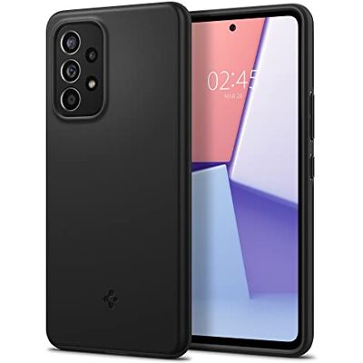 Spigen Thin Fit beschermhoes compatibel met Samsung Galaxy A53 5G, zwart Spigen Thin Fit beschermhoes compatibel met Samsung Galaxy A53 5G, zwart