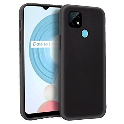 Cool siliconen beschermhoes voor Realme C21/C11 (2021), zwart Cool siliconen beschermhoes voor Realme C21/C11 (2021), zwart