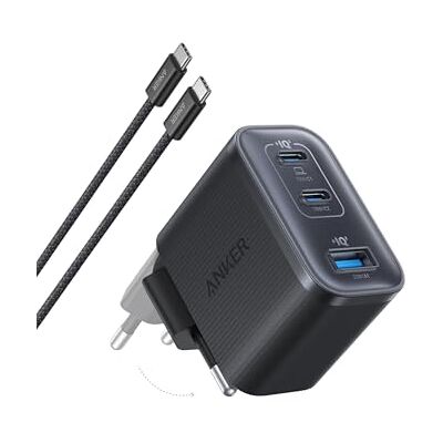 Anker USB C oplader 70 W Nano 3 poorten, snel opladen met UltraFast-uitgang, compact en elegant, voor iPhone 17 16 15, MacBook Air, iPad, Pixel, Galaxy en andere (kabel meegeleverd) Anker USB C oplader 70 W Nano 3 poorten, snel opladen met UltraFast-uitgang, compact en elegant, voor iPhone 17 16 15, MacBook Air, iPad, Pixel, Galaxy en andere (kabel meegeleverd)