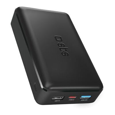 SBS Power Bank oplader 20.000 mAh, 1 USB-A 10 W en 1 USB-C 5 W, 1 USB-C-poort 10 W, dun, licht, laadt tot 8 keer de smartphone en 4 keer de tablet op SBS Power Bank oplader 20.000 mAh, 1 USB-A 10 W en 1 USB-C 5 W, 1 USB-C-poort 10 W, dun, licht, laadt tot 8 keer de smartphone en 4 keer de tablet op