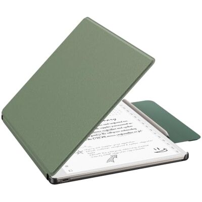 MoKo Hoesje voor reMarkable Paper Pure 26 cm 2026 met penhouder, Celadon Slanke beschermende harde foliohoes met veilige penhouder, automatische wake-up en slaapfunctie MoKo Hoesje voor reMarkable Paper Pure 26 cm 2026 met penhouder, Celadon Slanke beschermende harde foliohoes met veilige penhouder, automatische wake-up en slaapfunctie