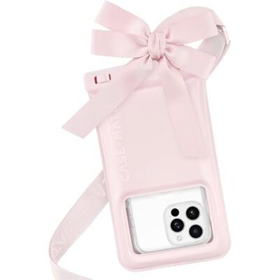 Case-Mate IP68 Grote waterdichte telefoonhoes met strik, reizen, strand, cruiseschip, drijvend met schouderriem, voor iPhone 16 Pro Max/15 Pro/14/13/12/S25, roze ballet Case-Mate IP68 Grote waterdichte telefoonhoes met strik, reizen, strand, cruiseschip, drijvend met schouderriem, voor iPhone 16 Pro Max/15 Pro/14/13/12/S25, roze ballet