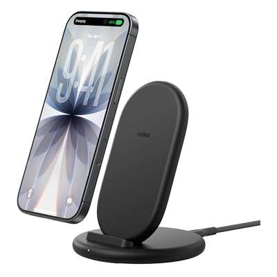 Belkin BoostCharge Inductie-oplader, draadloze oplader, compatibel met beschermhoesjes, accessoires voor iPhone, Samsung Galaxy, Pixel enz., 1,5 m kabel, zwart Belkin BoostCharge Inductie-oplader, draadloze oplader, compatibel met beschermhoesjes, accessoires voor iPhone, Samsung Galaxy, Pixel enz., 1,5 m kabel, zwart