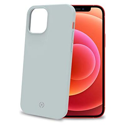 Celly Blauwe telefoonhoes voor iPhone 12/12 Pro, soft touch siliconen TPU beschermhoes anti-slip schokbestendig anti-kras Celly Blauwe telefoonhoes voor iPhone 12/12 Pro, soft touch siliconen TPU beschermhoes anti-slip schokbestendig anti-kras
