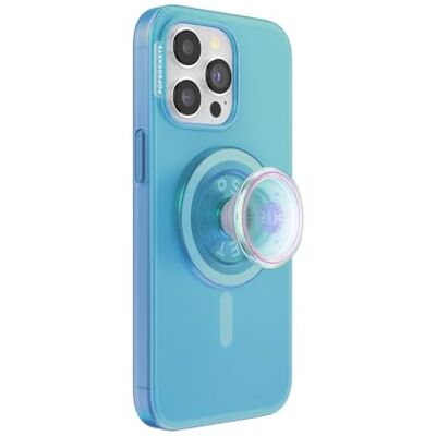 PopSockets Beschermhoes voor iPhone 15 Pro Max met telefoongreep en ritssluiting, compatibel met MagSafe, telefoonhoes voor iPhone 15 Pro Max, draadloze oplader, opaalachtig blauw PopSockets Beschermhoes voor iPhone 15 Pro Max met telefoongreep en ritssluiting, compatibel met MagSafe, telefoonhoes voor iPhone 15 Pro Max, draadloze oplader, opaalachtig blauw