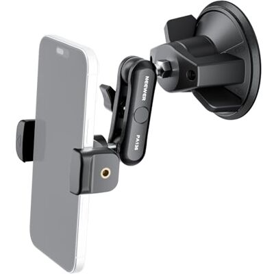 NEEWER Mobiele telefoonhouder voor in de auto, 360 graden draaibare zuignap, van metaal, met magische arm, compatibel met iPhone Samsung, voor voorruit, UTV, dakraam, glas, navigatie, video NEEWER Mobiele telefoonhouder voor in de auto, 360 graden draaibare zuignap, van metaal, met magische arm, compatibel met iPhone Samsung, voor voorruit, UTV, dakraam, glas, navigatie, video
