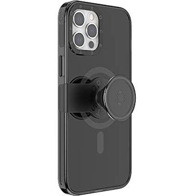 PopSockets : PopCase voor MagSafe beschermhoes voor iPhone 12 Pro Max met herpositioneerbare PopGrip Slide houder en handgreep met verwisselbare top, zwart PopSockets : PopCase voor MagSafe beschermhoes voor iPhone 12 Pro Max met herpositioneerbare PopGrip Slide houder en handgreep met verwisselbare top, zwart