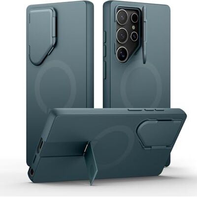 SURITCH Samsung Galaxy S24 Ultra telefoonhoesje, slank schokbestendig magnetisch beschermhoesje met camerabescherming en verstelbare metalen standaard voor Galaxy S24 Ultra (2024 SURITCH Samsung Galaxy S24 Ultra telefoonhoesje, slank schokbestendig magnetisch beschermhoesje met camerabescherming en verstelbare metalen standaard voor Galaxy S24 Ultra (2024