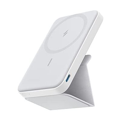 Anker Power Bank, externe magnetische accu 622 (MagGo), draagbare draadloze magnetische opvouwbare oplader en USB-C voor iPhone 14/13/12 Series 5000 mAh Anker Power Bank, externe magnetische accu 622 (MagGo), draagbare draadloze magnetische opvouwbare oplader en USB-C voor iPhone 14/13/12 Series 5000 mAh