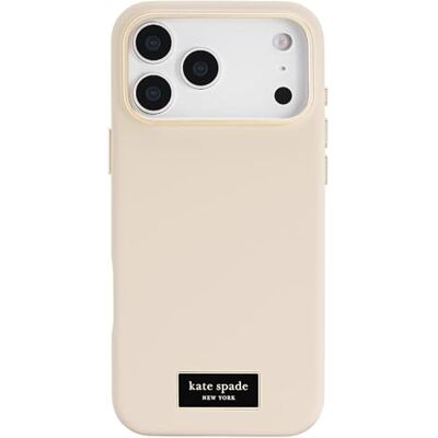 Kate Spade New York iPhone 17 Pro Max hoes, compatibel met MagSafe, design telefoonhoes, Icon Perfect Beige Kate Spade New York iPhone 17 Pro Max hoes, compatibel met MagSafe, design telefoonhoes, Icon Perfect Beige