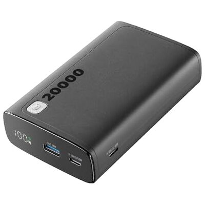 Cellular Line Elite 20000 Draagbare oplader Capaciteit 20.000 mAh +144 uur extra opladen 1 x USB OUTPUT: 18W Adaptive Technology 2x USB-C Ingang: 18W/Output: 20W PD - Cellular Line Elite 20000 Draagbare oplader Capaciteit 20.000 mAh +144 uur extra opladen 1 x USB OUTPUT: 18W Adaptive Technology 2x USB-C Ingang: 18W/Output: 20W PD -