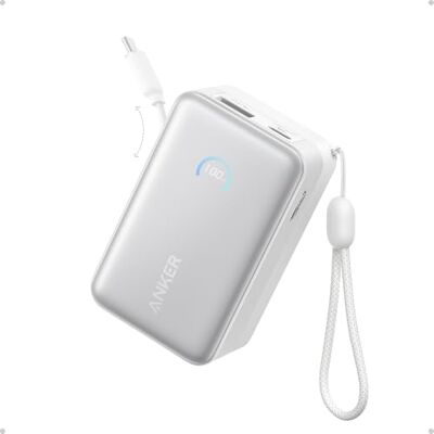 Anker Nano Externe batterij 10.000 mAh met intrekbare InstaCord kabel 70 cm, compacte powerbank 45 W max powerbank, smart display, voor iPhone 16 Pro Max, iPad, Galaxy, Pixel Anker Nano Externe batterij 10.000 mAh met intrekbare InstaCord kabel 70 cm, compacte powerbank 45 W max powerbank, smart display, voor iPhone 16 Pro Max, iPad, Galaxy, Pixel