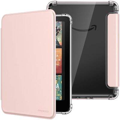 MoKo Case for Kindle Paperwhite 12e generatie & Colorsoft 2024, roségoud Ultra Clear Soft Flexibele Transparante TPU Backcover Light Shell met Auto Wake/Sleep MoKo Case for Kindle Paperwhite 12e generatie & Colorsoft 2024, roségoud Ultra Clear Soft Flexibele Transparante TPU Backcover Light Shell met Auto Wake/Sleep