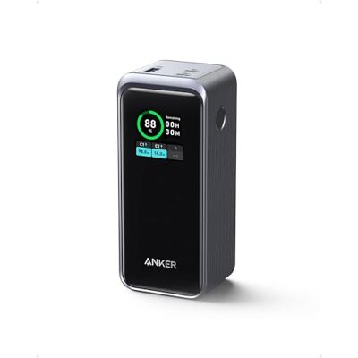 Anker Prime externe batterij 72wh powerbank, draagbare oplader 200 W, intelligent digitaal display, 2 USB-C- en 1 USB-A-poorten, compatibel met iPhone 17/16, Samsung, MacBook, Dell enz. Anker Prime externe batterij 72wh powerbank, draagbare oplader 200 W, intelligent digitaal display, 2 USB-C- en 1 USB-A-poorten, compatibel met iPhone 17/16, Samsung, MacBook, Dell enz.