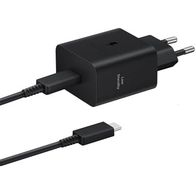 Samsung EP-T4511 Originele oplader, 45 W, Super Fast Charging, USB-C-aansluiting (met kabel), zwart Samsung EP-T4511 Originele oplader, 45 W, Super Fast Charging, USB-C-aansluiting (met kabel), zwart