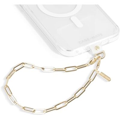 Case-Mate Gouden metalen ketting telefoonhanger Afneembaar telefoonkoord, handsfree polsband, verstelbare telefoonriem, accessoires voor vrouwen iPhone 16 Pro Max/15 Pro Case-Mate Gouden metalen ketting telefoonhanger Afneembaar telefoonkoord, handsfree polsband, verstelbare telefoonriem, accessoires voor vrouwen iPhone 16 Pro Max/15 Pro