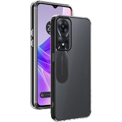 Tumundosmartphone Coque hybride (PC + TPU) transparente pour Oppo A78 5G Tumundosmartphone Coque hybride (PC + TPU) transparente pour Oppo A78 5G