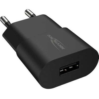 Ansmann USB-oplader, 5 W, 1 A, USB-voedingsadapter, bijzonder geschikt voor Apple iPhone, Samsung Galaxy, Huawei, Xiaomi, tablet, GoPro, e-book reader enz Ansmann USB-oplader, 5 W, 1 A, USB-voedingsadapter, bijzonder geschikt voor Apple iPhone, Samsung Galaxy, Huawei, Xiaomi, tablet, GoPro, e-book reader enz