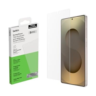 Belkin ScreenForce Titan EcoGuard displaybescherming voor Samsung Galaxy S26 Ultra, anti-valbescherming, anti-vingerafdruk, ultradun, met Easy Align-houder Belkin ScreenForce Titan EcoGuard displaybescherming voor Samsung Galaxy S26 Ultra, anti-valbescherming, anti-vingerafdruk, ultradun, met Easy Align-houder