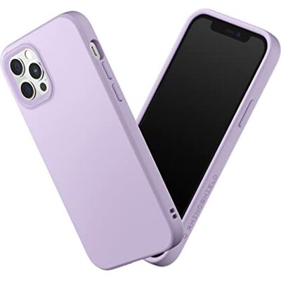 RhinoShield SolidSuit Beschermhoes compatibel met iPhone 12/12 Pro, dunne beschermhoes met schokdempingstechnologie en premium mat oppervlak, verwisselbare fotolenscontour paars lila RhinoShield SolidSuit Beschermhoes compatibel met iPhone 12/12 Pro, dunne beschermhoes met schokdempingstechnologie en premium mat oppervlak, verwisselbare fotolenscontour paars lila