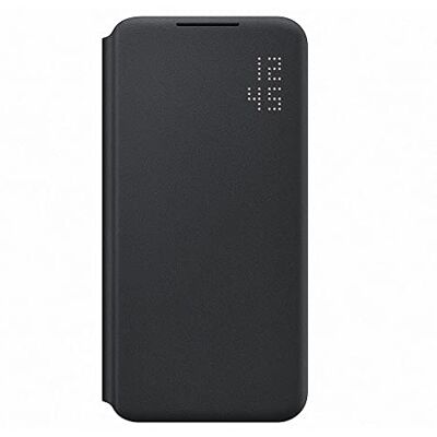 Samsung EF-NS906PBEGEW Galaxy S22+ Smartphone beschermhoes met led-display, kaarthouder, zwart Samsung EF-NS906PBEGEW Galaxy S22+ Smartphone beschermhoes met led-display, kaarthouder, zwart