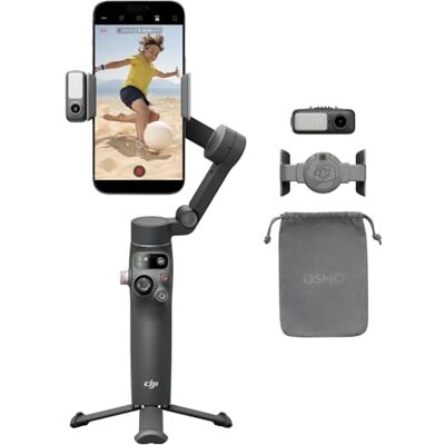 DJI Osmo Mobile 7P voor iPhone, babywieg stabilisator, Android, native tracking, verlichting, 3-assige telefoonhouder, snelle lancering, bewerking met één klik, geïntegreerde verlengstang en statief DJI Osmo Mobile 7P voor iPhone, babywieg stabilisator, Android, native tracking, verlichting, 3-assige telefoonhouder, snelle lancering, bewerking met één klik, geïntegreerde verlengstang en statief