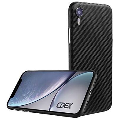 doupi Ultradunne beschermhoes voor iPhone Xr (iPhone 10r) 6,1 inch hoes koolstofvezel look zwart doupi Ultradunne beschermhoes voor iPhone Xr (iPhone 10r) 6,1 inch hoes koolstofvezel look zwart