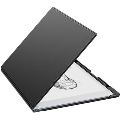 MoKo Hoesje voor Markable 2 Tablet 10,3 inch met penhouder, zwart Lichtgewicht harde achterkant, beschermende foliohoes ontwerp MoKo Hoesje voor Markable 2 Tablet 10,3 inch met penhouder, zwart Lichtgewicht harde achterkant, beschermende foliohoes ontwerp