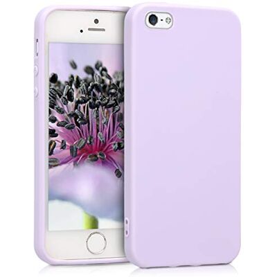 kwmobile Hoes compatibel met Apple iPhone SE (1.Gen 2016) / iPhone 5 / iPhone 5S hoes zachte siliconen telefoonhoes lavendel kwmobile Hoes compatibel met Apple iPhone SE (1.Gen 2016) / iPhone 5 / iPhone 5S hoes zachte siliconen telefoonhoes lavendel