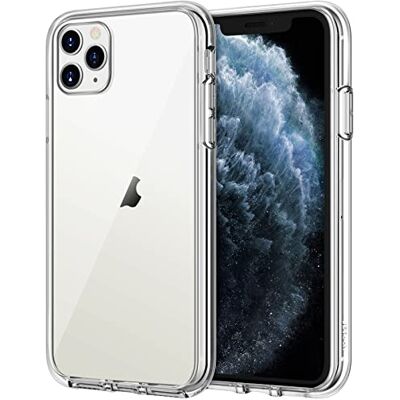 JETech Hoesje voor iPhone 11 Pro Max (2019), 6,5 Inch, Anti-Vergeling Schokabsorptie Transparant Bumper Case, Anti Krasvrije Achterkant (Transparant) Anti-Jaunissement, Antichoc, Dos PC Rigide Résistant aux Rayures, Étui Housse Bumper en TPU Transparent JETech Hoesje voor iPhone 11 Pro Max (2019), 6,5 Inch, Anti-Vergeling Schokabsorptie Transparant Bumper Case, Anti Krasvrije Achterkant (Transparant) Anti-Jaunissement, Antichoc, Dos PC Rigide Résistant aux Rayures, Étui Housse Bumper en TPU Transparent