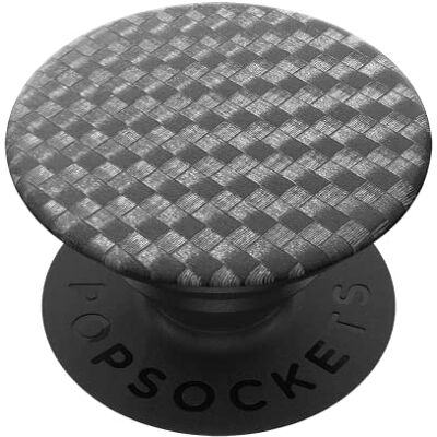 PopSockets PopGrip houder en handgreep voor smartphone en tablet met verwisselbare top – Carbonite Weave PopSockets PopGrip houder en handgreep voor smartphone en tablet met verwisselbare top – Carbonite Weave