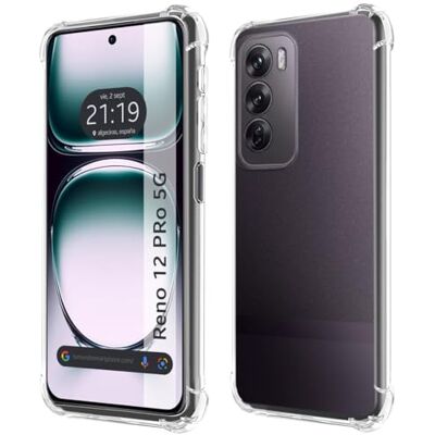 Tumundosmartphone Transparant schokbestendig siliconen hoesje voor OPPO Reno 12 Pro 5G Tumundosmartphone Transparant schokbestendig siliconen hoesje voor OPPO Reno 12 Pro 5G