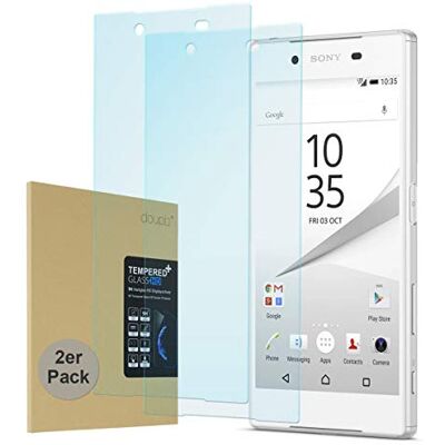 doupi Sony Xperia Z5 pantserglas displaybeschermfolie 9H gehard glas beschermfolie 2 stuks doupi Sony Xperia Z5 pantserglas displaybeschermfolie 9H gehard glas beschermfolie 2 stuks