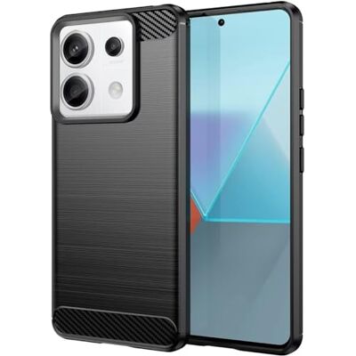 Tumundosmartphone Coque en gel TPU type carbone noire pour Xiaomi Redmi Note 13 Pro 5G Tumundosmartphone Coque en gel TPU type carbone noire pour Xiaomi Redmi Note 13 Pro 5G
