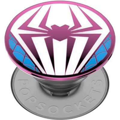 PopSockets : PopGrip Uitbreidbare standaard en handgreep met verwisselbare bovenkant voor smartphones en tablets, Spider Gwen Suit PopSockets : PopGrip Uitbreidbare standaard en handgreep met verwisselbare bovenkant voor smartphones en tablets, Spider Gwen Suit