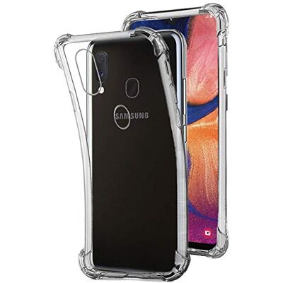 REY Schokbestendige beschermhoes voor Samsung Galaxy A20e, TPU, transparant, siliconen, schokbestendig REY Schokbestendige beschermhoes voor Samsung Galaxy A20e, TPU, transparant, siliconen, schokbestendig