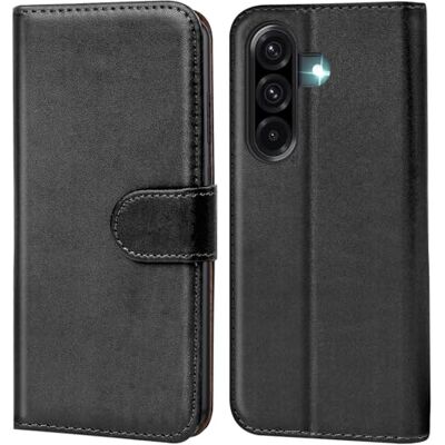 Verco Beschermhoes met klep voor Samsung Galaxy A17 5G Met kaartvakken en standfunctie Zwart Verco Beschermhoes met klep voor Samsung Galaxy A17 5G Met kaartvakken en standfunctie Zwart