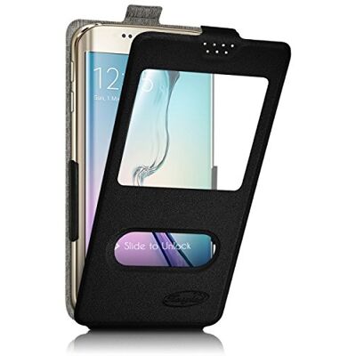 KARYLAX Seluxion S-View beschermhoes voor smartphone SFR Startrail 8, zwart KARYLAX Seluxion S-View beschermhoes voor smartphone SFR Startrail 8, zwart