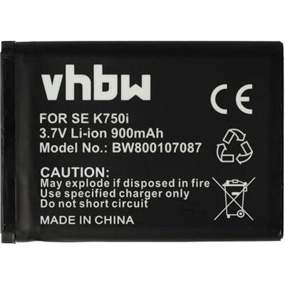 vhbw Li-ion batterij 900 mAh (3,7 V) compatibel met Sony Ericsson K310c, K310i, K510a, K510c, K510i, K600, K600i, K608i mobiele telefoon, vervanging voor BST-37. vhbw Li-ion batterij 900 mAh (3,7 V) compatibel met Sony Ericsson K310c, K310i, K510a, K510c, K510i, K600, K600i, K608i mobiele telefoon, vervanging voor BST-37.