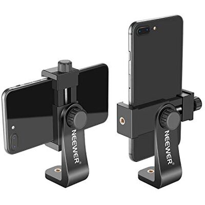 NEEWER Verticale smartphonehouder met 1/4 inch statiefmontage, dator, clip, telefoonstatief, compatibel met 13 Pro Max/12/11 Pro Max/X/XR, Galaxy S20+/S20, Huawei P40 Pro (zwart) NEEWER Verticale smartphonehouder met 1/4 inch statiefmontage, dator, clip, telefoonstatief, compatibel met 13 Pro Max/12/11 Pro Max/X/XR, Galaxy S20+/S20, Huawei P40 Pro (zwart)